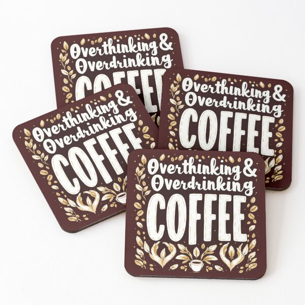 Item preview, Overthinking and Overdrinking Coffee #3 designed and sold by Helios Be. Lavsh.