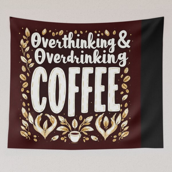 Item preview, Overthinking and Overdrinking Coffee #3 designed and sold by Helios Be. Lavsh.