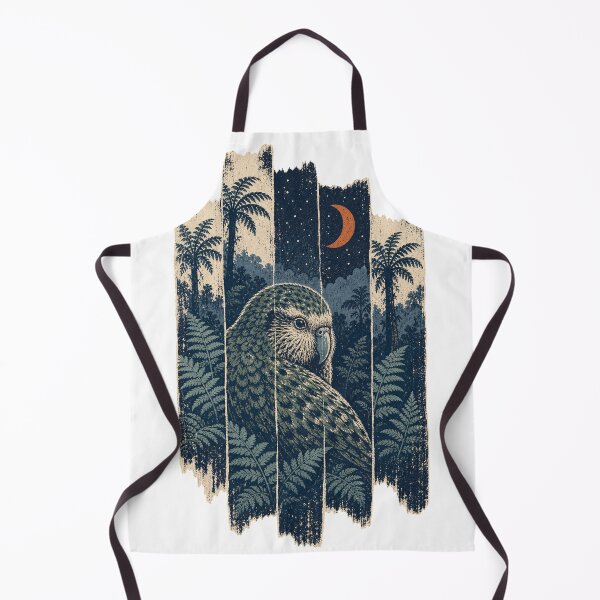 Item preview, Kakapo in the Fern Forest Wild Animal Wildlife Art designed and sold by VisualArtsOasis.