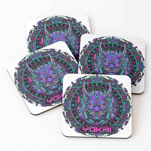 Item preview, Cyberpunk Yokai Monster - Neo-Tokyo Cyber Demon designed and sold by Surviving Monday Club.