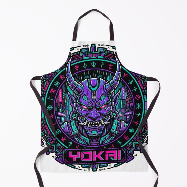 Item preview, Cyberpunk Yokai Monster - Neo-Tokyo Cyber Demon designed and sold by Surviving Monday Club.