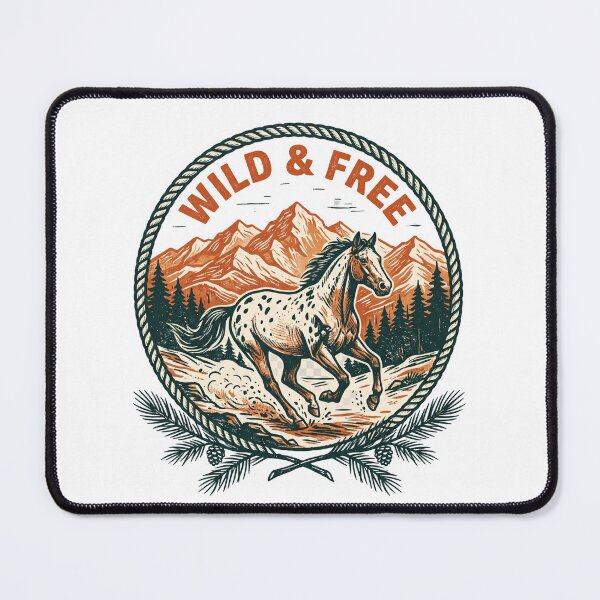 Item preview, Wild & Free Appaloosa Horse — Rustic Mountain Wilderness Tee v1 designed and sold by CornishPixiPony.