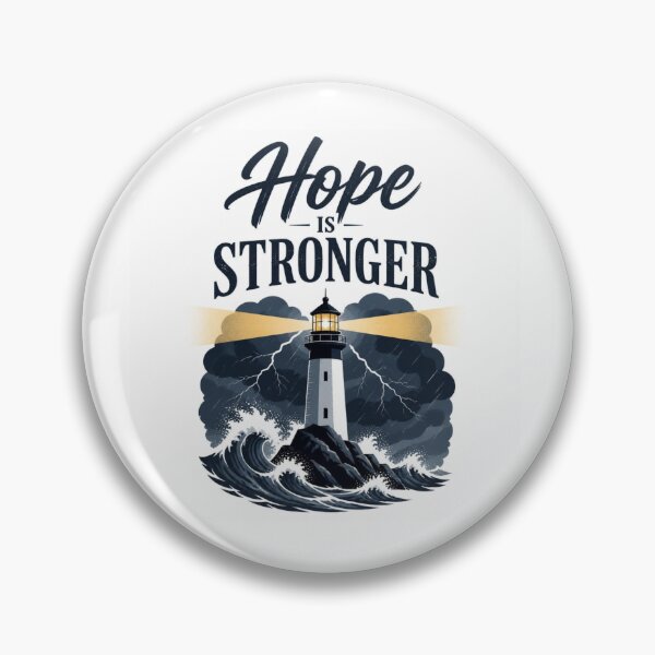 Item preview, Hope Is Stronger Inspirational Christian Quote Design for Faith and Strength designed and sold by Paltooproducts.
