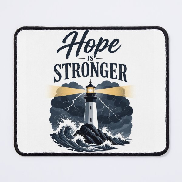Item preview, Hope Is Stronger Inspirational Christian Quote Design for Faith and Strength designed and sold by Paltooproducts.