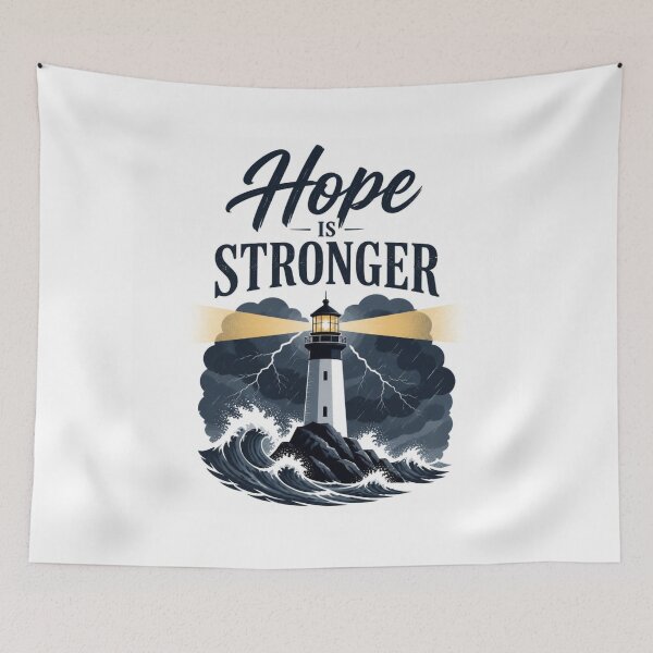 Item preview, Hope Is Stronger Inspirational Christian Quote Design for Faith and Strength designed and sold by Paltooproducts.