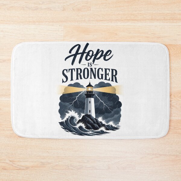 Item preview, Hope Is Stronger Inspirational Christian Quote Design for Faith and Strength designed and sold by Paltooproducts.