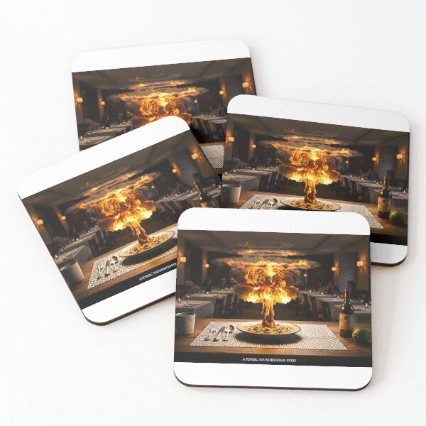 Item preview, Atomic Mushrooms Dish designed and sold by ales-panz.