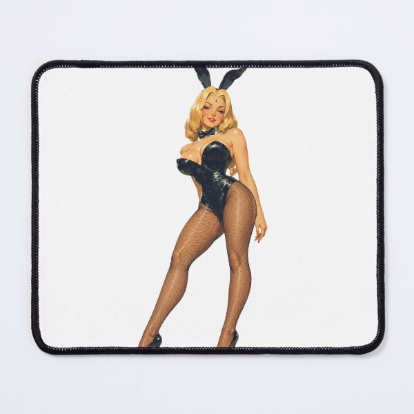Item preview, Bunny Girl Pin Up | Original Retro Glamour Illustration designed and sold by Cosplayvintage.