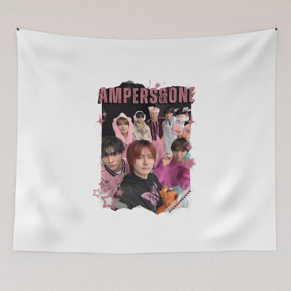 Item preview, AMPERS&ONEe Global KPOP Boy Group Black and White Collage Digital Art Portrait designed and sold by AJUNICE STUDIO.