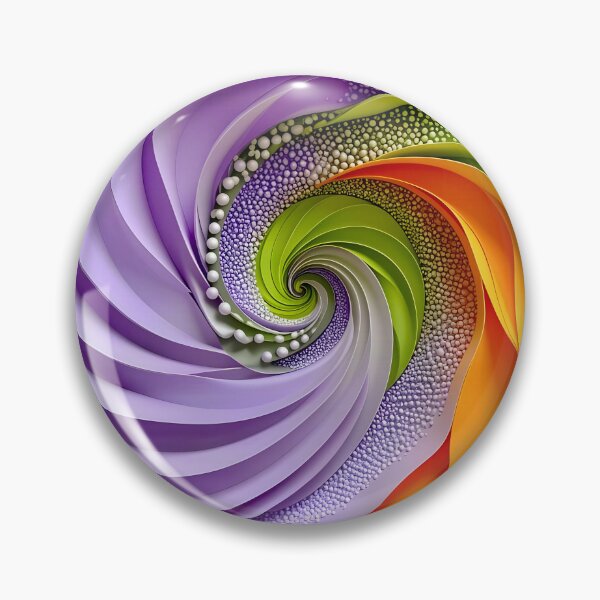 Item preview, Abstract Swirls of Lavender Orange Green designed and sold by Vicky Brago-Mitchell®.