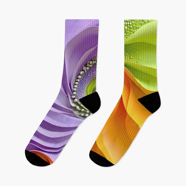 Item preview, Abstract Swirls of Lavender Orange Green designed and sold by Vicky Brago-Mitchell®.