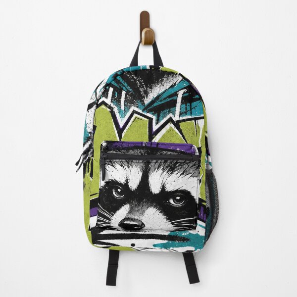 Item preview, Graffiti Raccoon Street Art Urban Animal Punk Style designed and sold by LinaDesign Store.