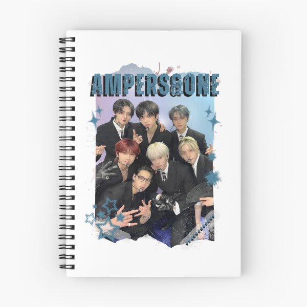 Item preview, AMPERS&ONEe Global KPOP Boy Group Black and White Collage Digital Art Portrait designed and sold by AJUNICE STUDIO.