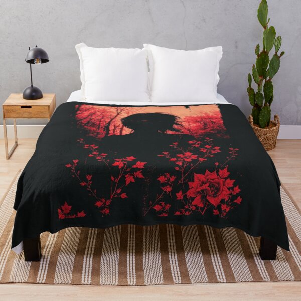 Item preview, Gothic Red Forest Silhouette Art designed and sold by ERODED SELF.