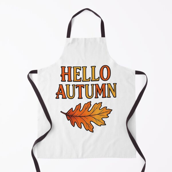 Item preview, Hello Autumn Comic Style Oak Leaf Typography Design designed and sold by VibranPalette.