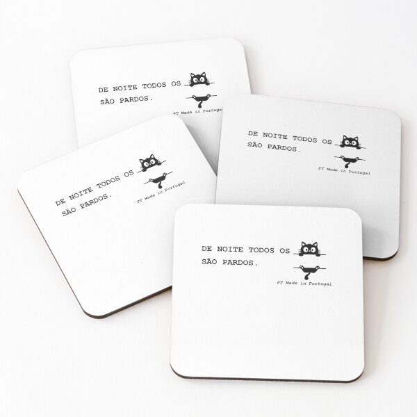 Item preview, De Noite Todos os Gatos São Pardos – Portuguese Proverb designed and sold by GlocalDialeto.