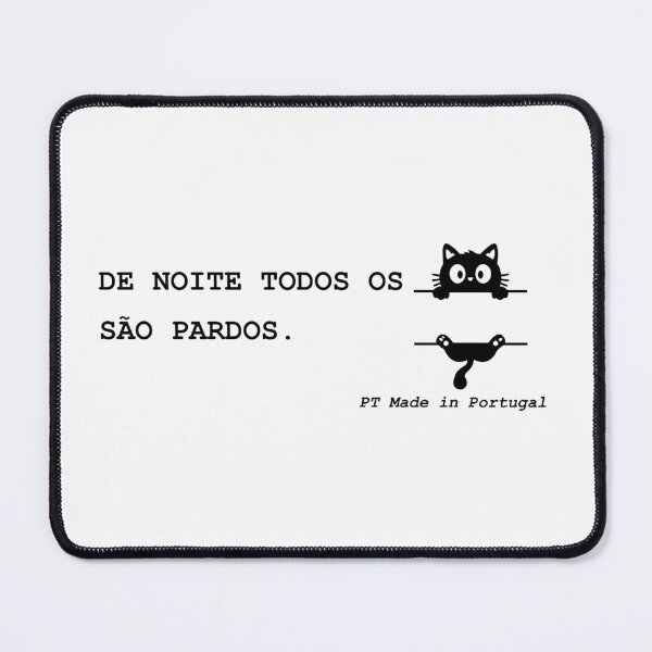Item preview, De Noite Todos os Gatos São Pardos – Portuguese Proverb designed and sold by GlocalDialeto.