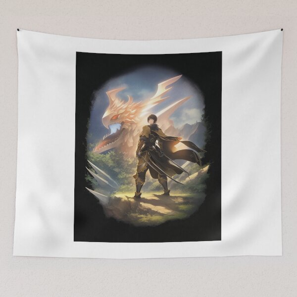 Item preview, Digital Art - Fantastic Warrior, Anime Illustration and Mythical Creature designed and sold by AnimeShin.