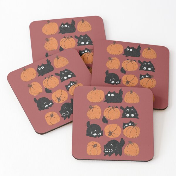 Item preview, cats and pumpkins designed and sold by F.A.M.S.