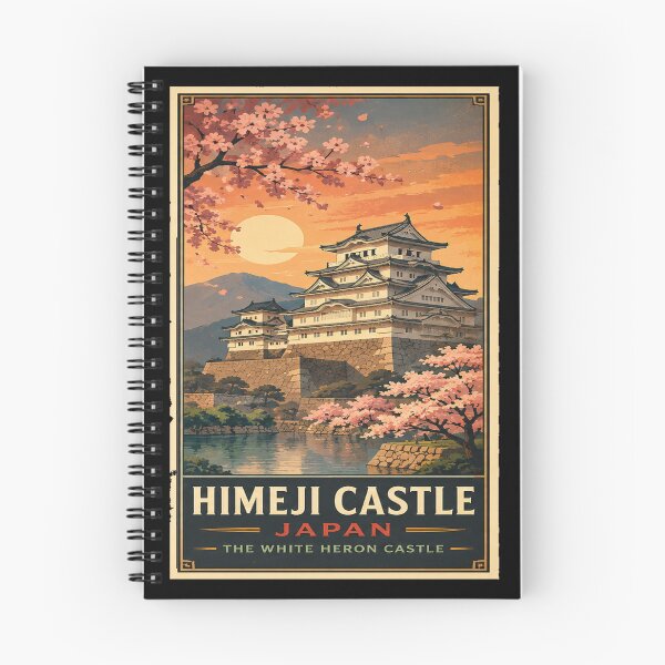 Item preview, Himeji Castle Architectural Poster | White Heron Castle | Japan Wall Art designed and sold by GnuArt.