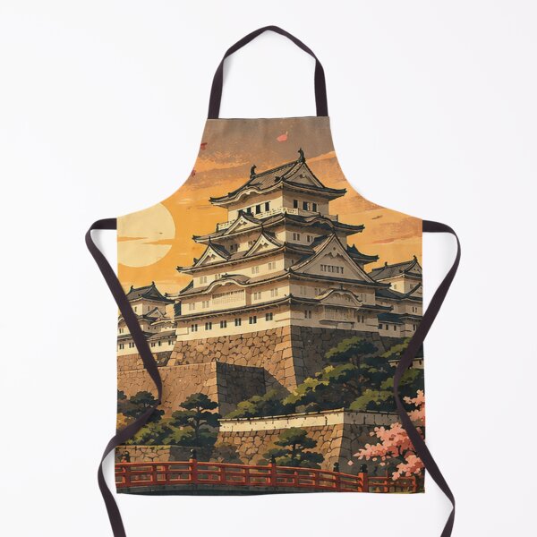 Item preview, Himeji Castle Architectural Poster | White Heron Castle | Japan Wall Art designed and sold by GnuArt.