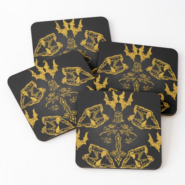Item preview, Gothic Vampire Damask Skulls Pattern designed and sold by socreatively.