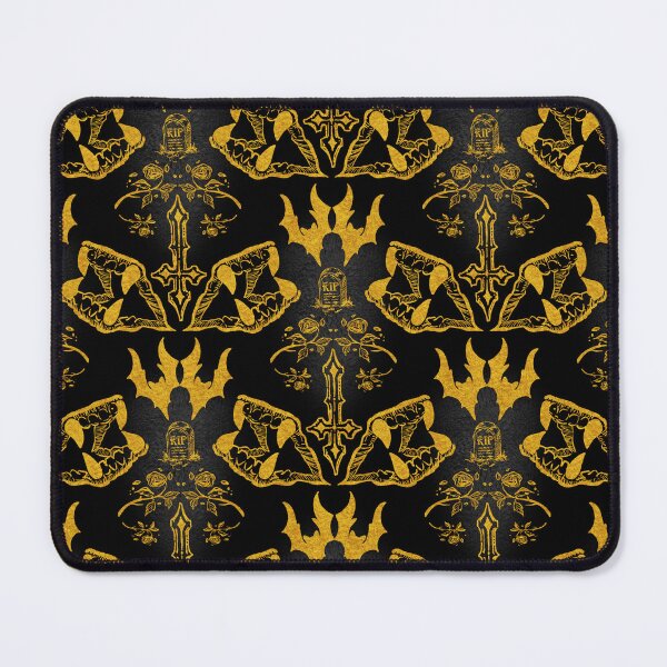 Item preview, Gothic Vampire Damask Skulls Pattern designed and sold by socreatively.