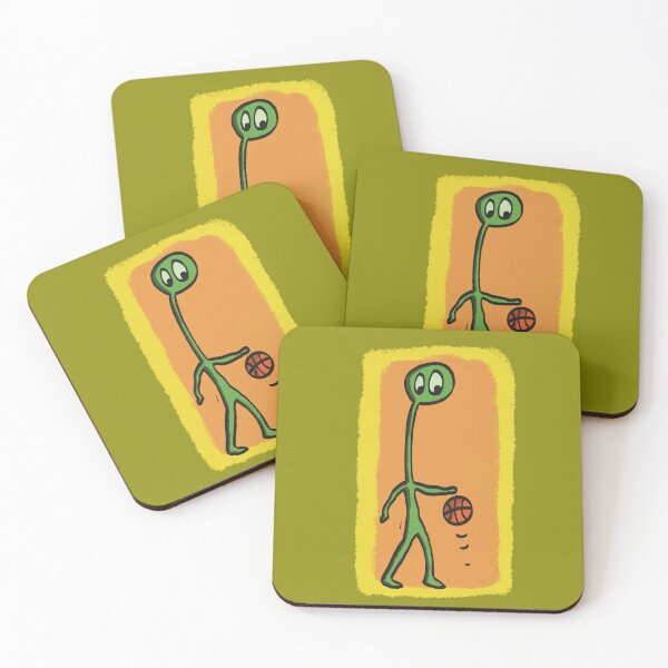 Item preview, Alien playing basketball designed and sold by SombreroDoodles.