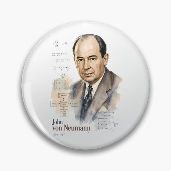 Item preview, John von Neumann designed and sold by Sarcastic designs.