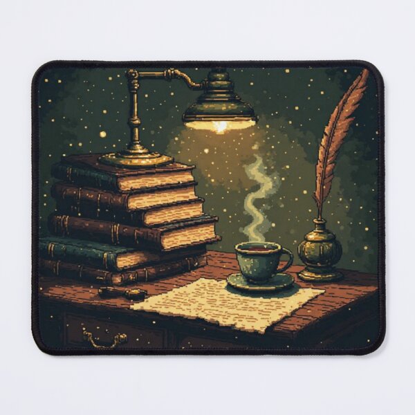 Item preview, Dark Academia Midnight Studies - Retro Pixel Art Literary Aesthetic designed and sold by thepixelcloset.