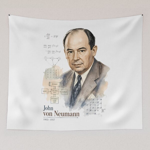 Item preview, John von Neumann designed and sold by Sarcastic designs.