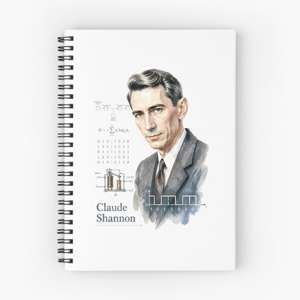 Item preview, Claude Shannon designed and sold by Sarcastic designs.