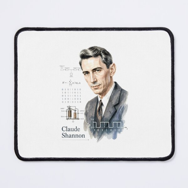 Item preview, Claude Shannon designed and sold by Sarcastic designs.