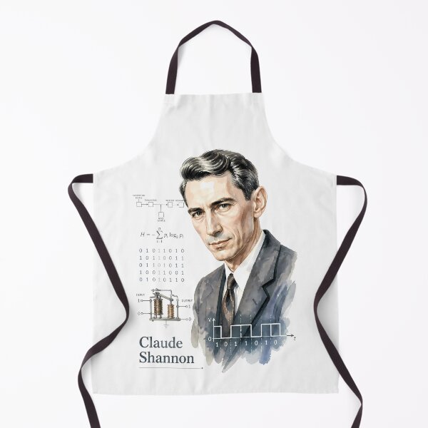 Item preview, Claude Shannon designed and sold by Sarcastic designs.
