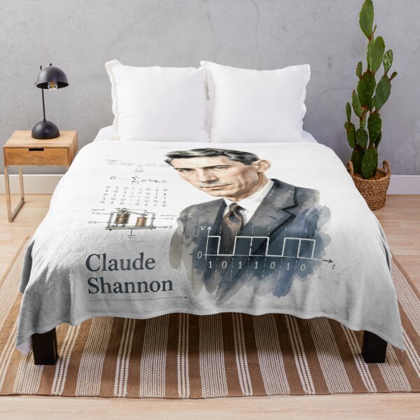 Item preview, Claude Shannon designed and sold by Sarcastic designs.