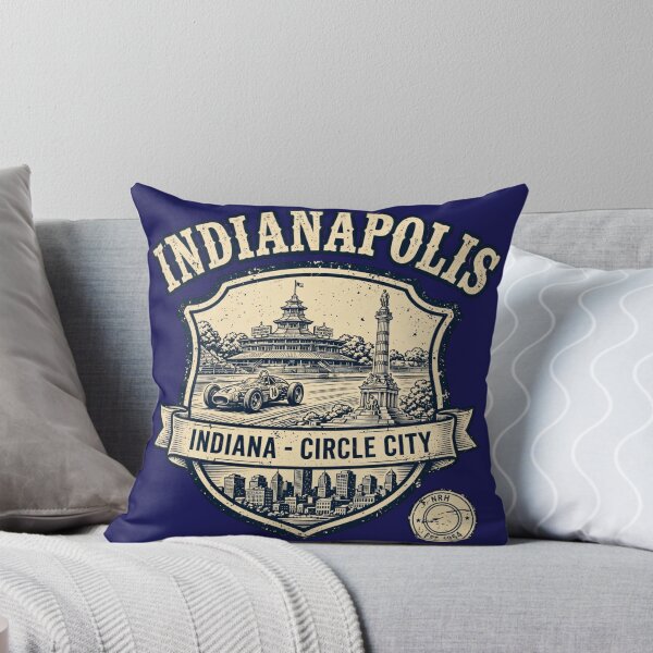Item preview, Retro Indianapolis Circle City license plate designed and sold by Normandy Road Heritage.