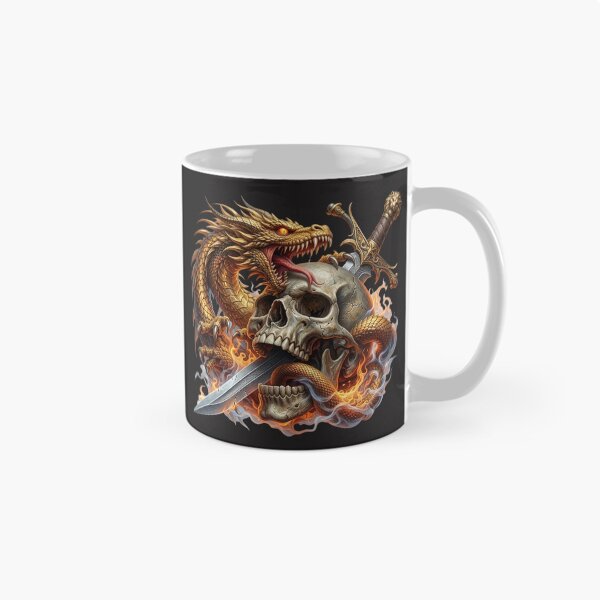 Item preview, Dragon, Skull, and Sword  designed and sold by INKRebelGraphic.