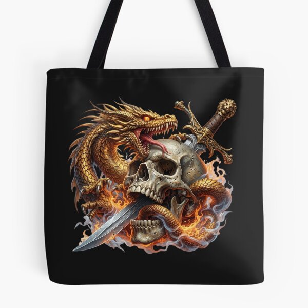 Item preview, Dragon, Skull, and Sword  designed and sold by INKRebelGraphic.