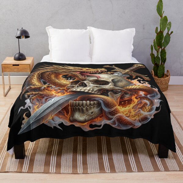 Item preview, Dragon, Skull, and Sword designed and sold by INKRebelGraphic.