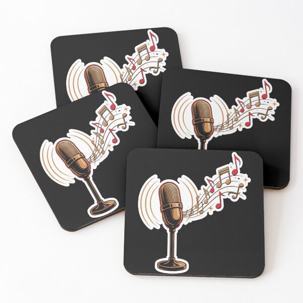 Item preview, Vintage Microphone – Retro 50s 60s Music Notes Design designed and sold by Midnight Veil Designs.