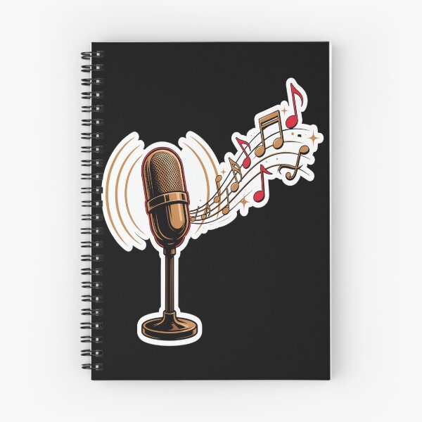 Item preview, Vintage Microphone – Retro 50s 60s Music Notes Design designed and sold by Midnight Veil Designs.