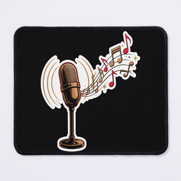 Item preview, Vintage Microphone – Retro 50s 60s Music Notes Design designed and sold by Midnight Veil Designs.