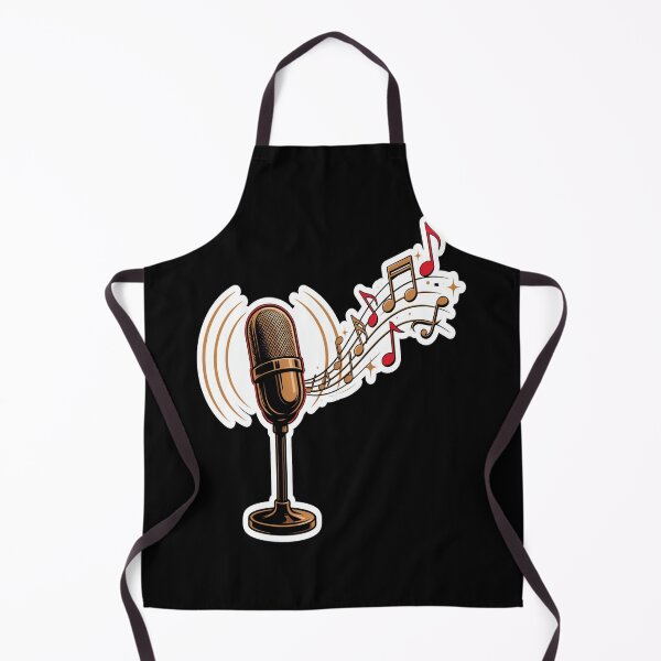 Item preview, Vintage Microphone – Retro 50s 60s Music Notes Design designed and sold by Midnight Veil Designs.
