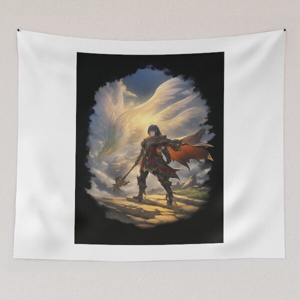 Item preview, Digital Art - Fantasy Warrior Character, Detailed Manga Illustration designed and sold by AnimeShin.
