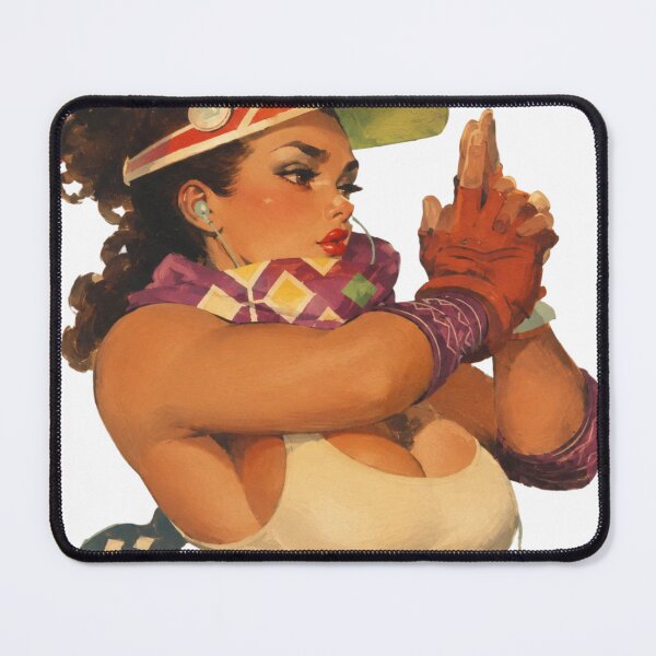 Item preview, Urban Fighter Pin Up | Retro Street Fighting Vintage Fan Art designed and sold by Cosplayvintage.