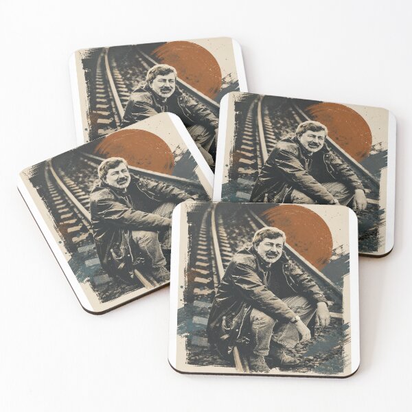 Item preview, Francesco Guccini Vintage Railway Portrait – Retro Italian Singer Graphic designed and sold by Eddy048.