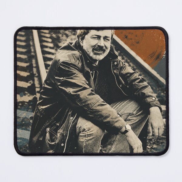 Item preview, Francesco Guccini Vintage Railway Portrait – Retro Italian Singer Graphic designed and sold by Eddy048.