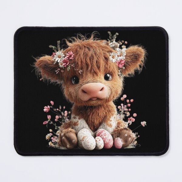 Item preview, Adorable Floral Highland Cow designed and sold by perijun.