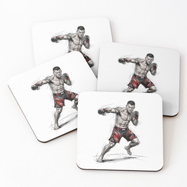 Item preview, MMA Fighter Punching Dynamic Illustration - UFC Martial Arts Art designed and sold by annaarthk.