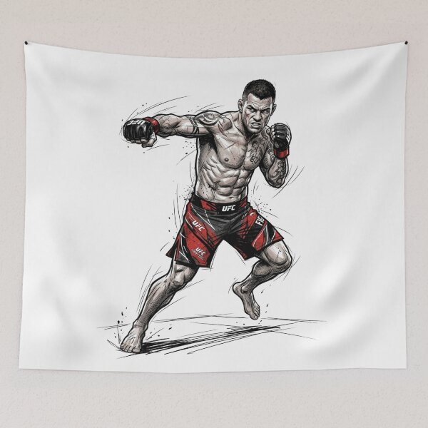 Item preview, MMA Fighter Punching Dynamic Illustration - UFC Martial Arts Art designed and sold by annaarthk.